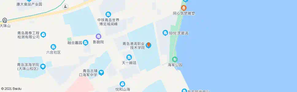 青岛港湾学院_公交站地图_青岛公交_妙搜公交查询2025