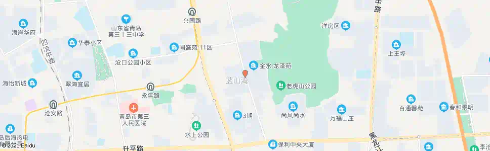 青岛蓝山湾_公交站地图_青岛公交_妙搜公交查询2025