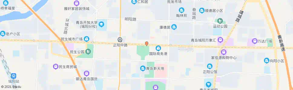 青岛城阳区政府_公交站地图_青岛公交_妙搜公交查询2025