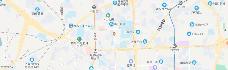 青岛鞍山二路_公交站地图_青岛公交_妙搜公交查询2025