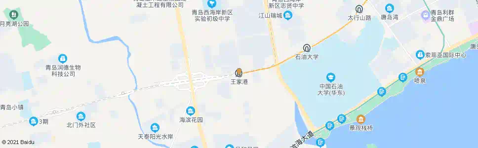 青岛王家港_公交站地图_青岛公交_妙搜公交查询2025