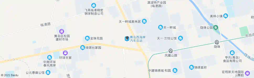 青岛西海岸汽车总站西站_公交站地图_青岛公交_妙搜公交查询2025