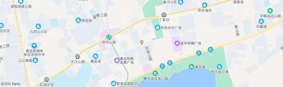 青岛中冶东方大厦_公交站地图_青岛公交_妙搜公交查询2025