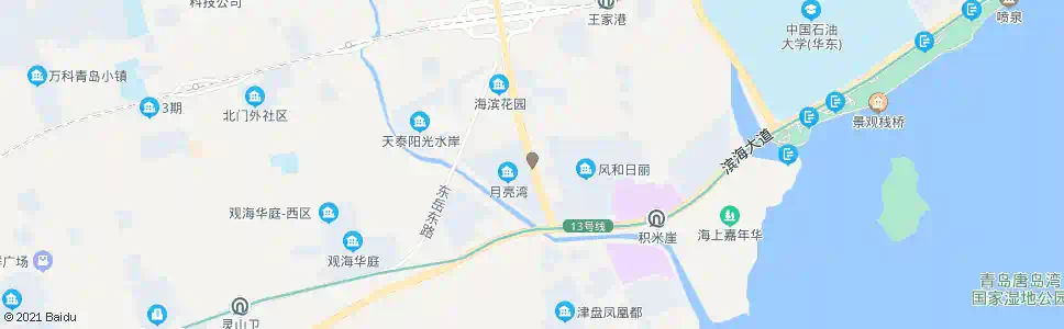 青岛风和日丽西_公交站地图_青岛公交_妙搜公交查询2025