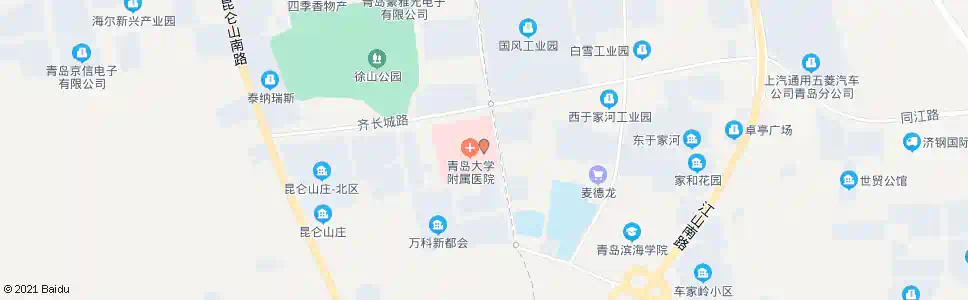 青岛西海岸医疗中心东门_公交站地图_青岛公交_妙搜公交查询2025