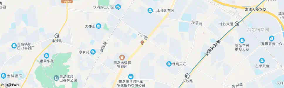 青岛重庆南路(长沙路口)_公交站地图_青岛公交_妙搜公交查询2025