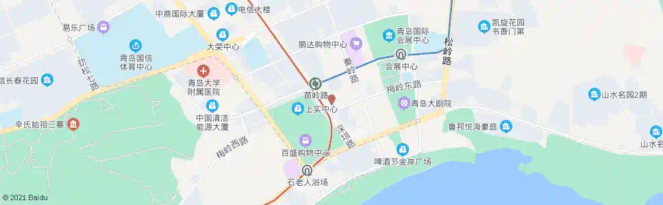 青岛建设银行_公交站地图_青岛公交_妙搜公交查询2025