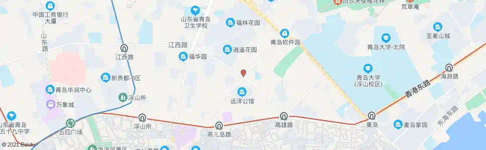 青岛燕儿岛路(江西路)_公交站地图_青岛公交_妙搜公交查询2025