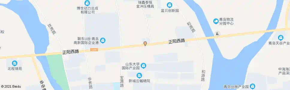 青岛正阳西路华东路_公交站地图_青岛公交_妙搜公交查询2025