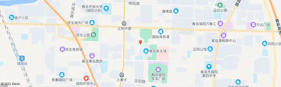青岛城阳人民广场_公交站地图_青岛公交_妙搜公交查询2025