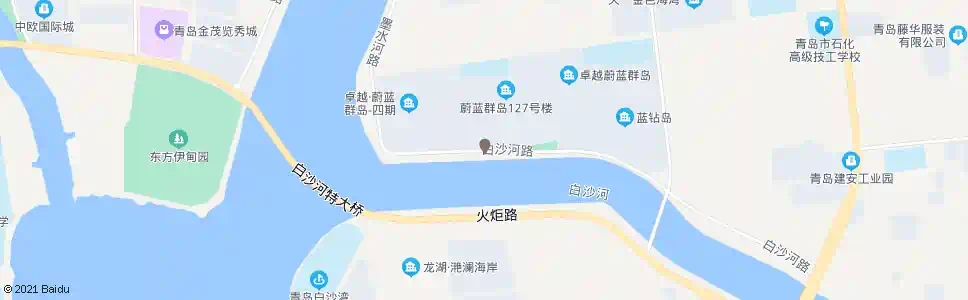青岛蔚蓝群岛南_公交站地图_青岛公交_妙搜公交查询2025