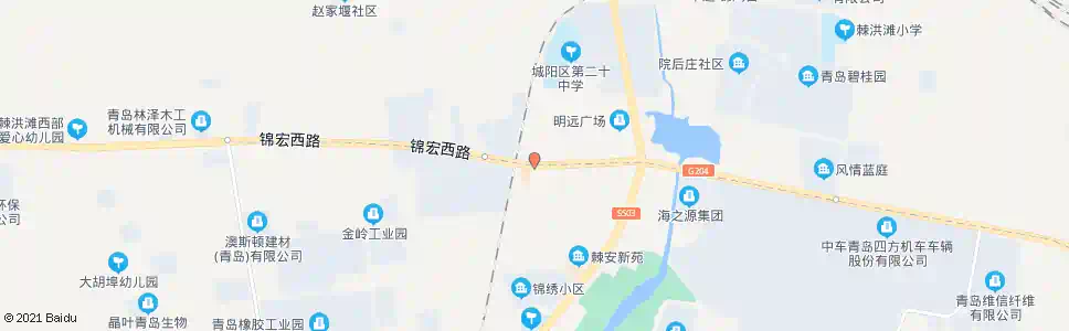 青岛棘洪滩医院_公交站地图_青岛公交_妙搜公交查询2025