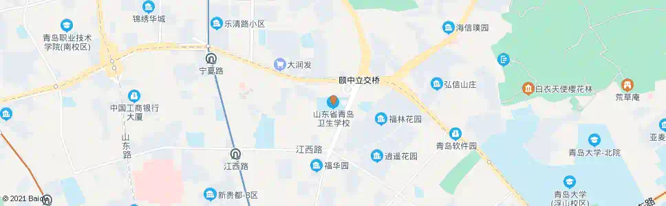青岛卫校_公交站地图_青岛公交_妙搜公交查询2025