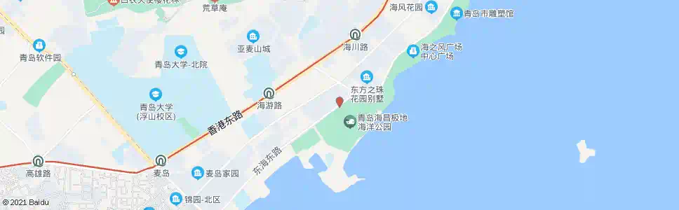 青岛极地海洋世界_公交站地图_青岛公交_妙搜公交查询2025