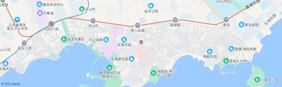 青岛珠海路_公交站地图_青岛公交_妙搜公交查询2025