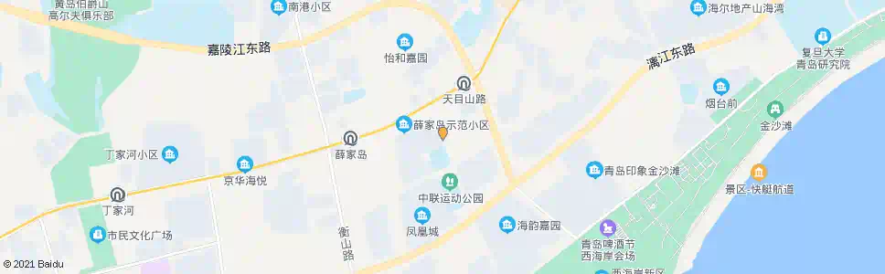 青岛薛家岛小学_公交站地图_青岛公交_妙搜公交查询2025
