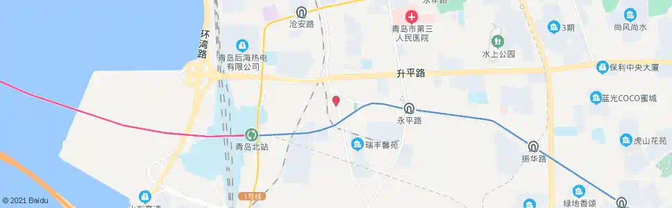 青岛振华路西站_公交站地图_青岛公交_妙搜公交查询2025