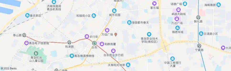 青岛台东八路_公交站地图_青岛公交_妙搜公交查询2025
