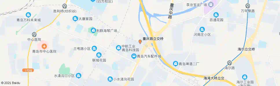 青岛重庆南路(郑州路)_公交站地图_青岛公交_妙搜公交查询2025