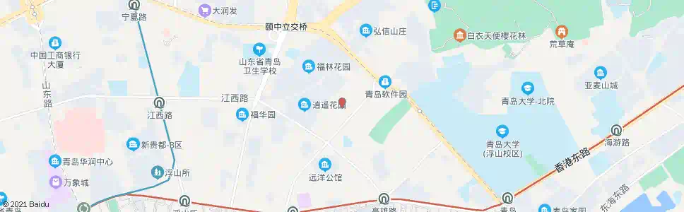 青岛逍遥二路(宁夏路)_公交站地图_青岛公交_妙搜公交查询2025