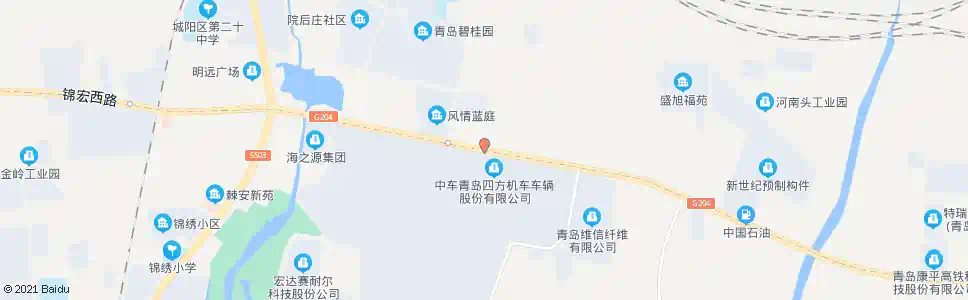 青岛棘洪滩东站_公交站地图_青岛公交_妙搜公交查询2025
