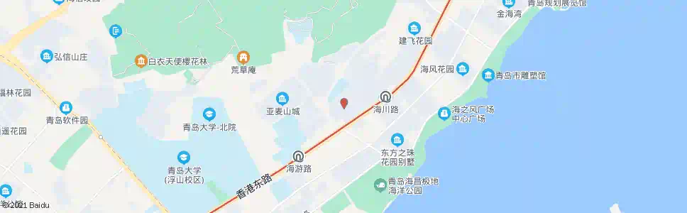 青岛金帝山庄_公交站地图_青岛公交_妙搜公交查询2025
