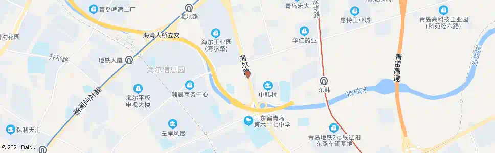 青岛中韩_公交站地图_青岛公交_妙搜公交查询2025
