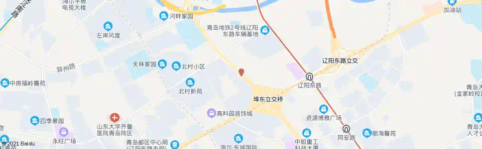 青岛海尔路(辽阳东路)_公交站地图_青岛公交_妙搜公交查询2025