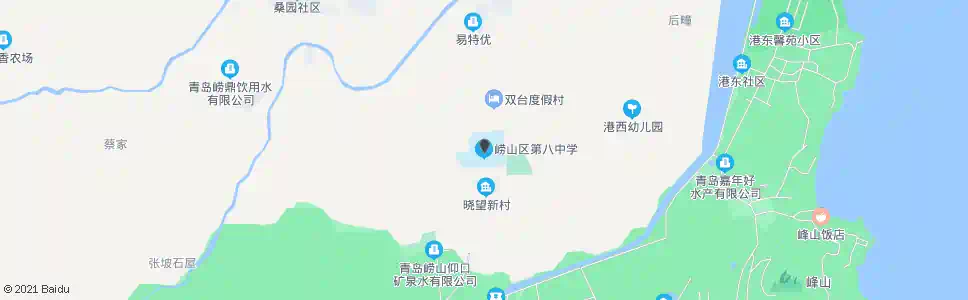 青岛第八中学_公交站地图_青岛公交_妙搜公交查询2025