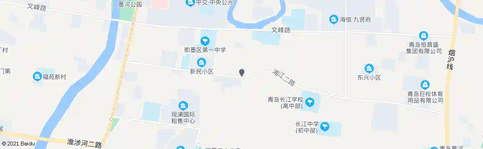 青岛湘江二路_公交站地图_青岛公交_妙搜公交查询2025