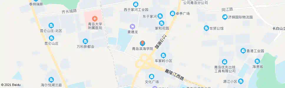 青岛滨海学院_公交站地图_青岛公交_妙搜公交查询2025