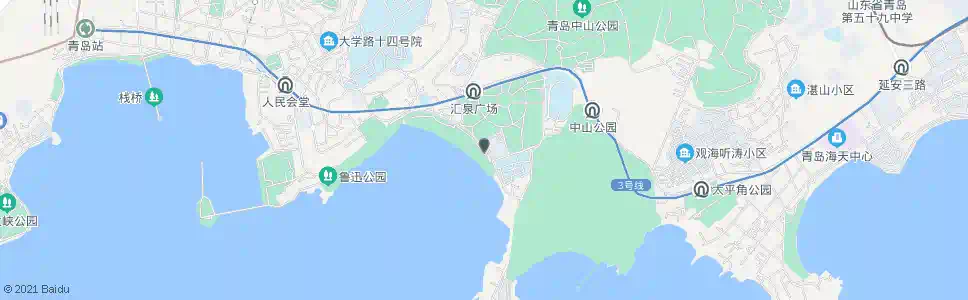 青岛南海路_公交站地图_青岛公交_妙搜公交查询2025