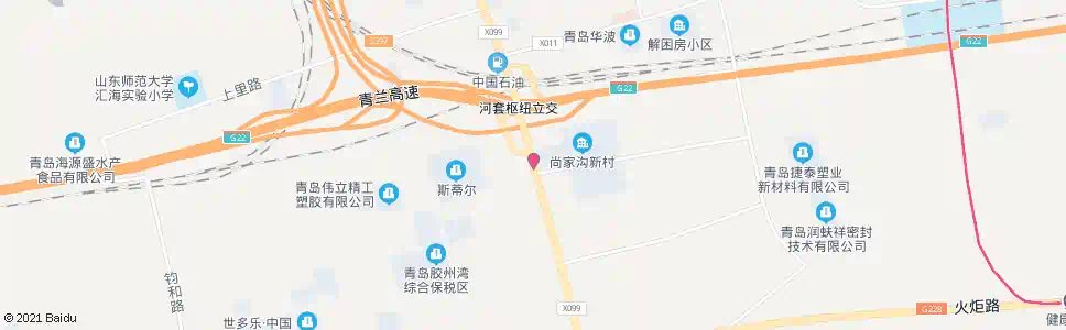 青岛尚家沟_公交站地图_青岛公交_妙搜公交查询2025