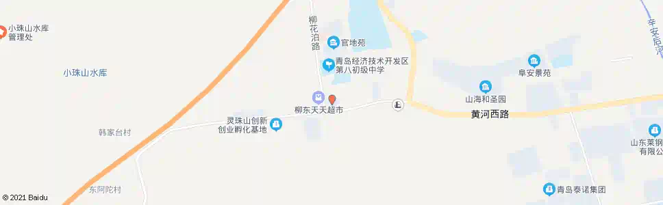 青岛珠山办事处北_公交站地图_青岛公交_妙搜公交查询2025