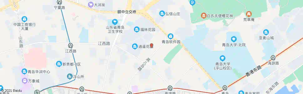 青岛逍遥二路_公交站地图_青岛公交_妙搜公交查询2025