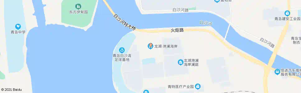 青岛龙湖艳蓝海岸_公交站地图_青岛公交_妙搜公交查询2025
