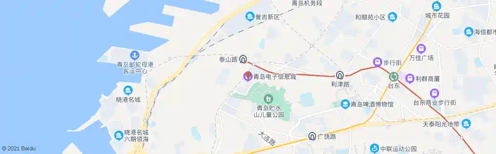 青岛中联电子信息城_公交站地图_青岛公交_妙搜公交查询2025