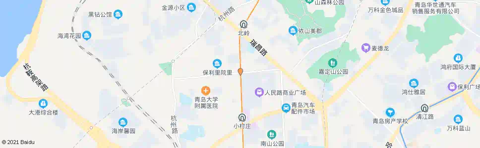 青岛嘉定路(人民路)_公交站地图_青岛公交_妙搜公交查询2025