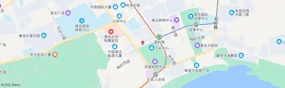 青岛苗岭路(海尔路)_公交站地图_青岛公交_妙搜公交查询2025