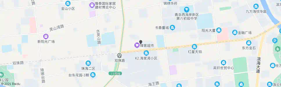 青岛维客东_公交站地图_青岛公交_妙搜公交查询2025