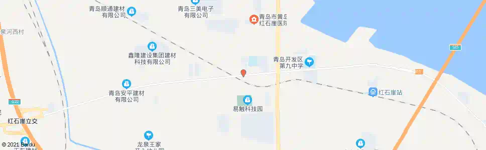 青岛红石崖西_公交站地图_青岛公交_妙搜公交查询2025