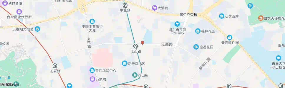 青岛青岛二中分校_公交站地图_青岛公交_妙搜公交查询2025