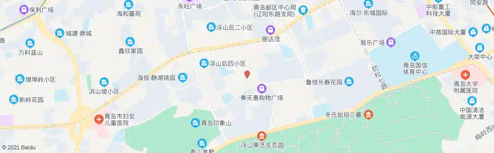 青岛浮山后四小区_公交站地图_青岛公交_妙搜公交查询2025