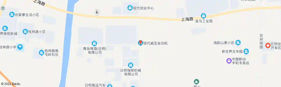 日照威亚汽车发动机公司_公交站地图_日照公交_妙搜公交查询2025