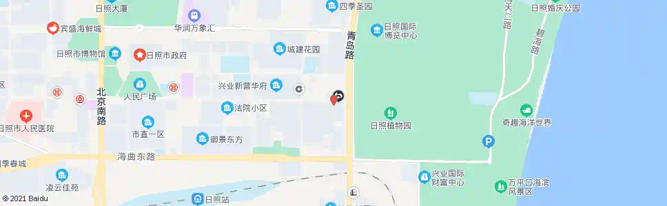 日照秦楼二中_公交站地图_日照公交_妙搜公交查询2025