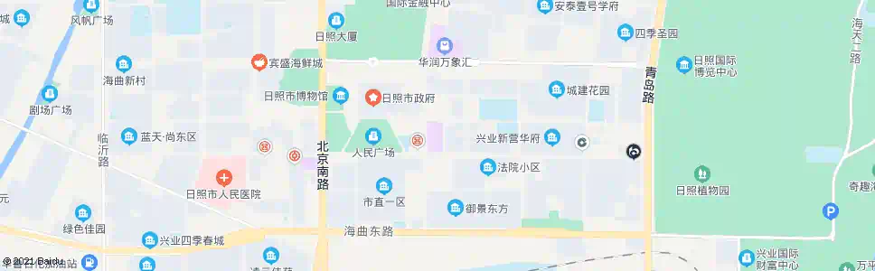 日照新玛特购物广场_公交站地图_日照公交_妙搜公交查询2025