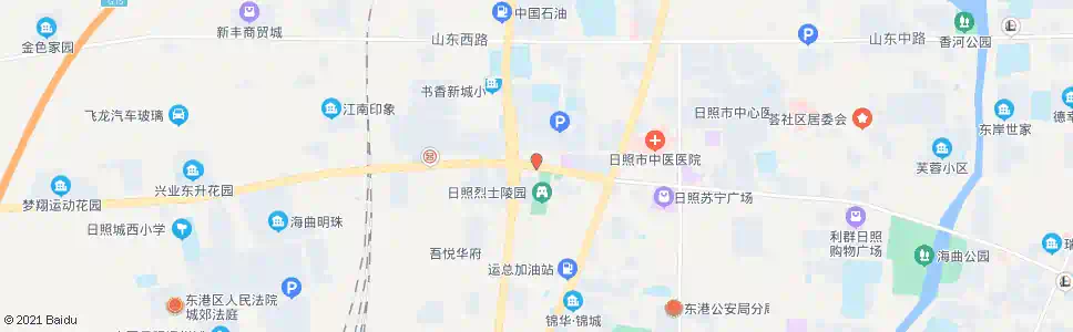 日照烈士陵园_公交站地图_日照公交_妙搜公交查询2025