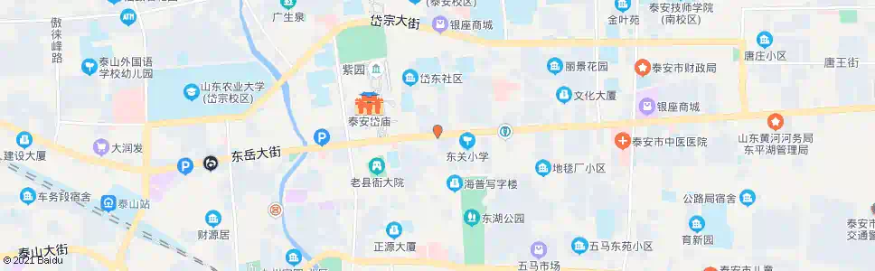 泰安泰山区区委区政府(路北)_公交站地图_泰安公交_妙搜公交查询2025