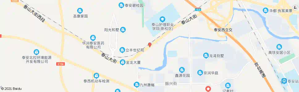 泰安泰安卫校新校(岩庄)_公交站地图_泰安公交_妙搜公交查询2025