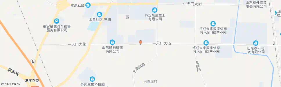 泰安华鲁集团_公交站地图_泰安公交_妙搜公交查询2025